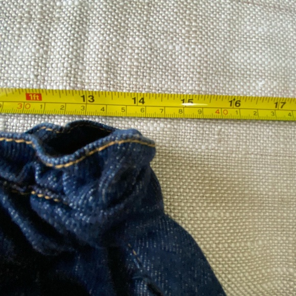 Zara Z1975 Dark Denim High Paperbag Waist Baggy Tapered Ankle Jeans-Sz 8 - Picture 11 of 16